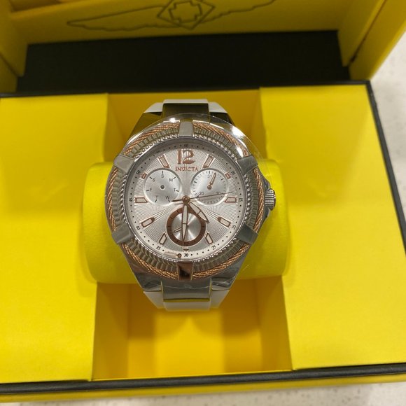 Invicta Bolt Lady (Model 38203 ) Ladies Watch Quartz- White - Picture 3 of 8